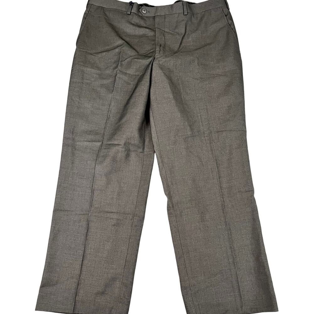 Stafford Performance Micro Twill Dress Pants Gray Size 40x29 NWT Mens JCPenney